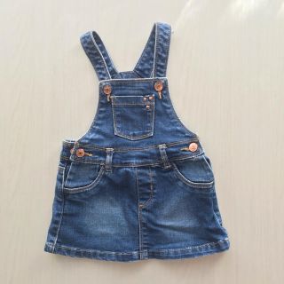 ザラキッズ(ZARA KIDS)のzara デニムジャンパースカート(ワンピース)