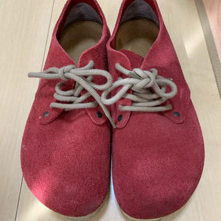 ビルケンシュトック(BIRKENSTOCK)のビルケンシュトック ダークレッド 赤 メイン 革靴 レザー(ローファー/革靴)