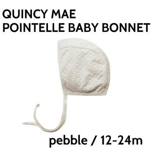 キャラメルベビー&チャイルド(Caramel baby&child )のquincy mae pointelle bonnet ボンネット12-24m(帽子)