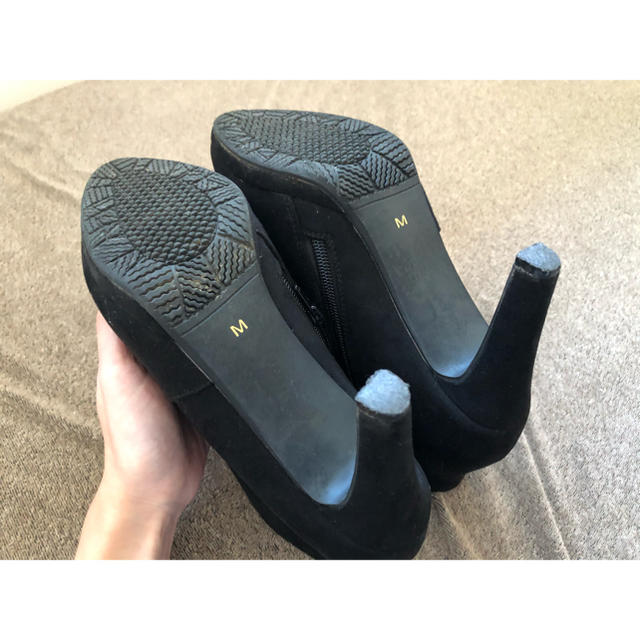 RANDA(ランダ)のRANDA ブーティー　7㎝ヒール　M ブラック レディースの靴/シューズ(ブーティ)の商品写真