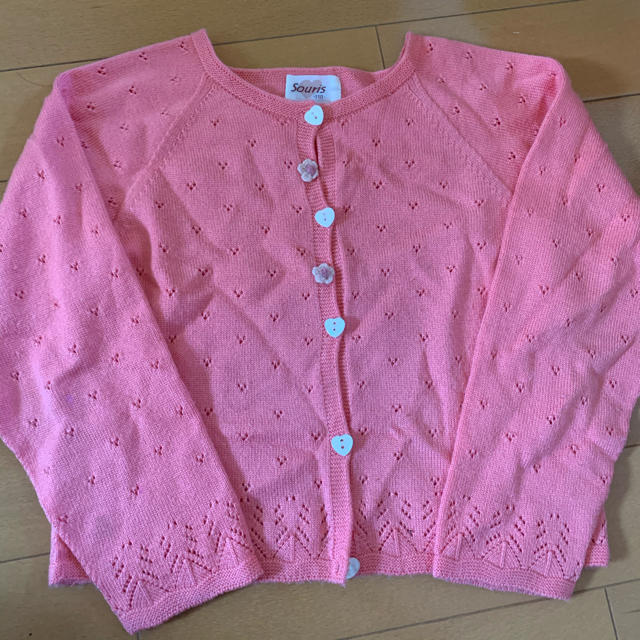 Souris(スーリー)のカーディガン　スーリー　Souris 110cm キッズ/ベビー/マタニティのキッズ服女の子用(90cm~)(カーディガン)の商品写真