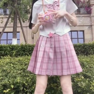 海外大人気スカート　制服コスプレチェックスカートプリーツスカート(ミニスカート)