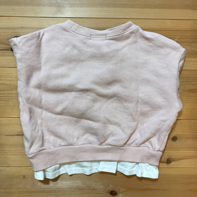 b.ROOM ピンク トレーナー サイズ100 キッズ/ベビー/マタニティのキッズ服女の子用(90cm~)(Tシャツ/カットソー)の商品写真