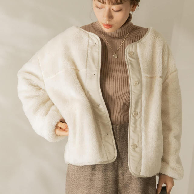 URBAN RESEARCH(アーバンリサーチ)のアーバンリサーチ ボアブルゾン レディースのジャケット/アウター(ブルゾン)の商品写真