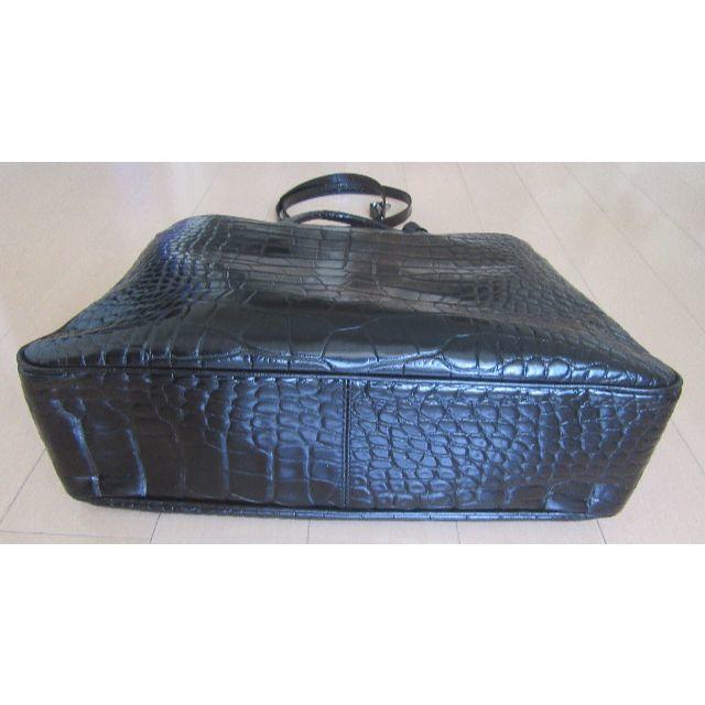 Furla(フルラ)のフルラ　トートバッグ 黒　革型押し　送料込 レディースのバッグ(トートバッグ)の商品写真