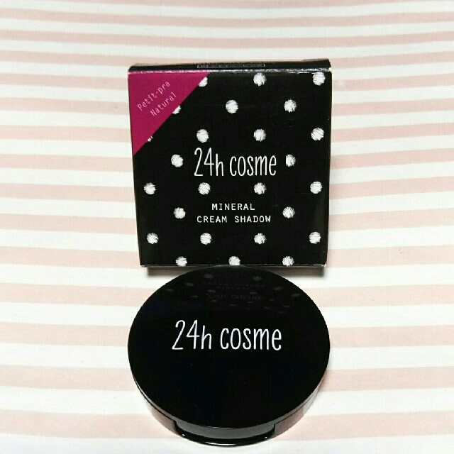 24h cosme(ニジュウヨンエイチコスメ)の【ほぼ未使用】24h cosme 24 ミネラルクリームシャドー 03 箱付き コスメ/美容のベースメイク/化粧品(アイシャドウ)の商品写真