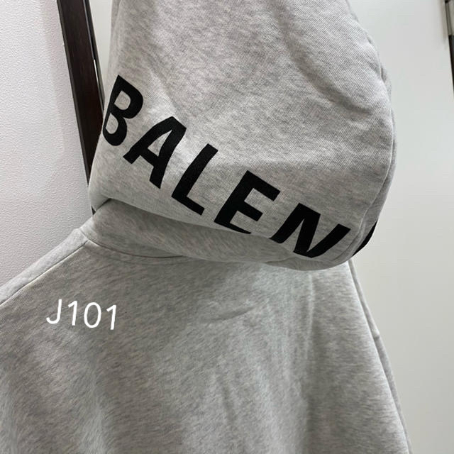 お歳暮 Balenciaga - バレンシアガ オーバーサイズ ロゴフーディ
