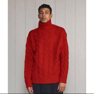 ビューティアンドユースユナイテッドアローズ(BEAUTY&YOUTH UNITED ARROWS)の[送料込•即日発送] H WOOL CABLE TURTLE NECK KNIT(ニット/セーター)