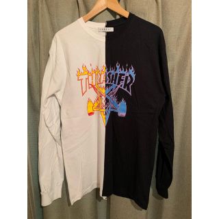 ラブラット(LABRAT)の希少 THRASHAER×LABRAT メンズ長袖Tシャツ  Lサイズ(Tシャツ/カットソー(七分/長袖))