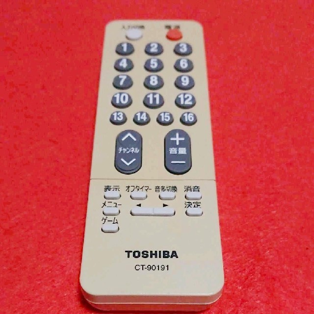 東芝(トウシバ)の東芝 純正 テレビ リモコン CT-90191 スマホ/家電/カメラのテレビ/映像機器(その他)の商品写真