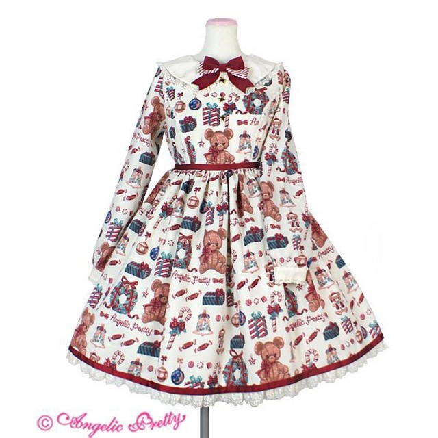 Angelic Pretty(アンジェリックプリティー)のAngelic pretty candy carol ワンピース レディースのワンピース(ひざ丈ワンピース)の商品写真