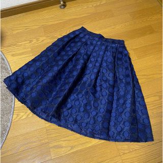 スローブイエナ(SLOBE IENA)の未使用タグ付き　bonsui  ドットシフォンスカート(ひざ丈スカート)