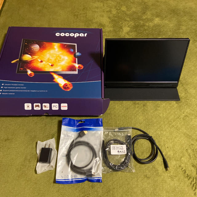 cocopar モバイルモニター 12.5インチ 2K zg-125-2k