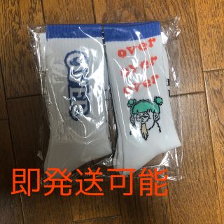 over print×ZERO ZERO HERO ハイソックス 2P  靴下(その他)