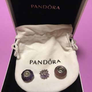 最終お値下げ♡パンドラ♡PANDORA♡チャーム3つセット♡(チャーム)