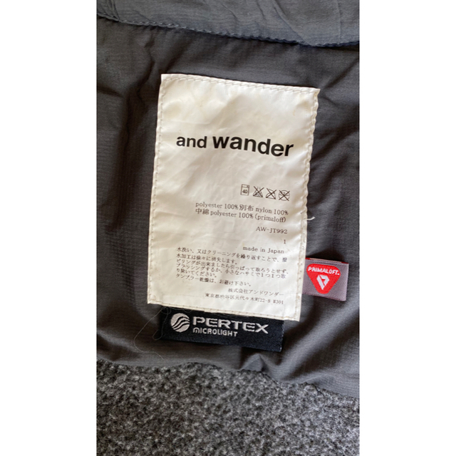【最終値下げ】and wander トップフリースベスト 3