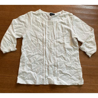 クミキョク(kumikyoku（組曲）)のクミキョクファム　白　長袖カットソー　130 レース　ロンT(Tシャツ/カットソー)