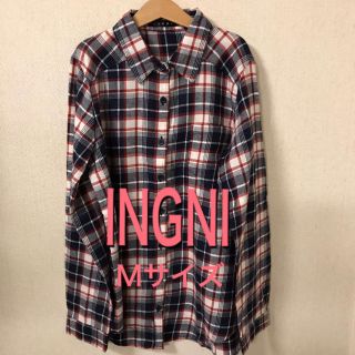 イング(INGNI)のINGNI チェックシャツ 長袖 シャツ トップス ロールアップ ポケット付(シャツ/ブラウス(長袖/七分))