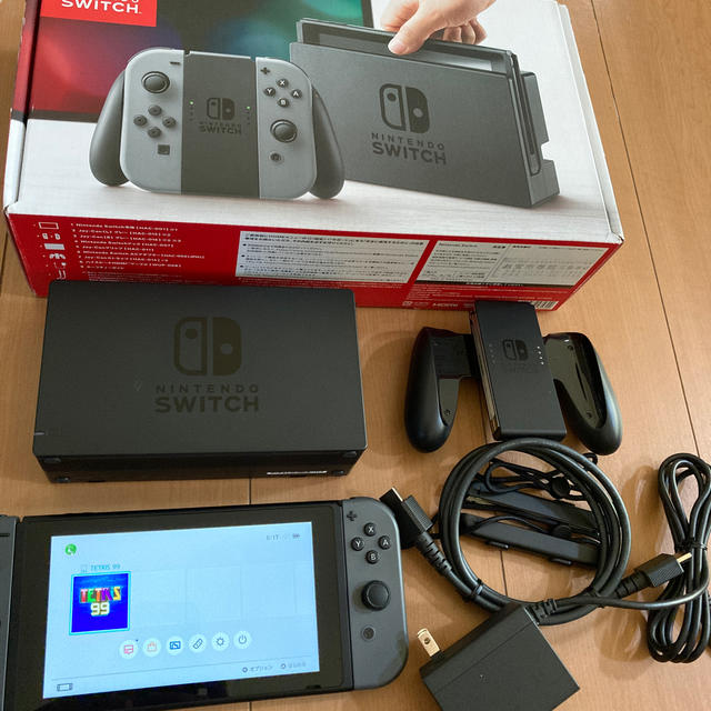 Nintendo Switch JOY-CON(L) (R) グレー動作品中古