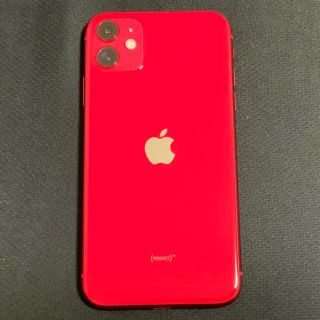 アップル(Apple)のiPhone11 256GB RED プロダクトレッド SIMフリー 本体のみ(スマートフォン本体)