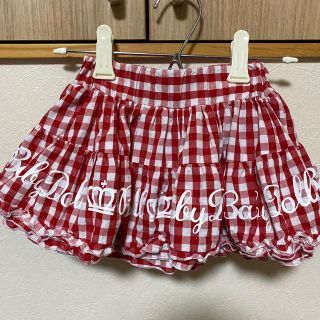 ベビードール(BABYDOLL)の中古品 100cm BABYDOLL ギンガムチェックスカート(スカート)