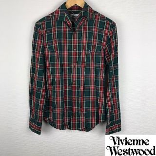 ヴィヴィアンウエストウッド(Vivienne Westwood)の美品 ヴィヴィアンウエストウッドマン 長袖シャツ チェック サイズ46(シャツ)