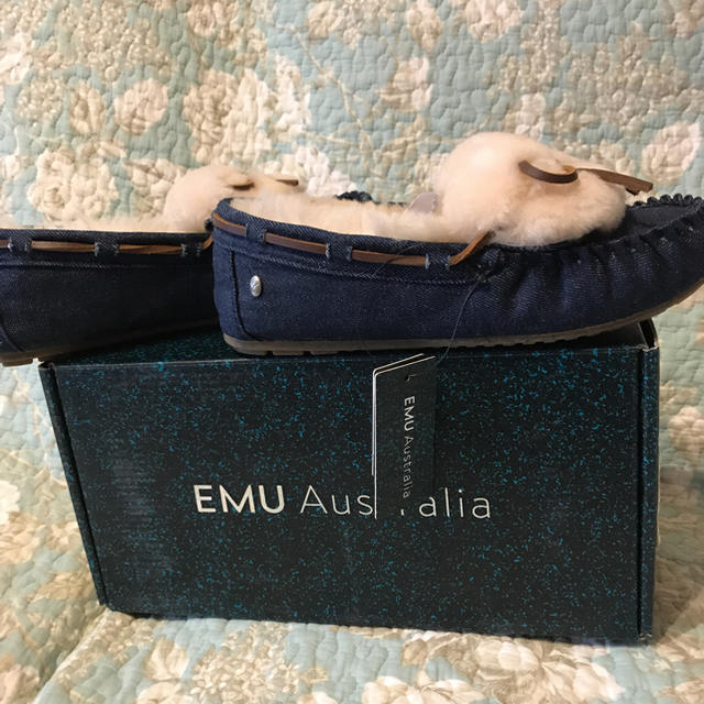 EMU(エミュー)のエミューモカシンデニムインディゴ レディースの靴/シューズ(スリッポン/モカシン)の商品写真