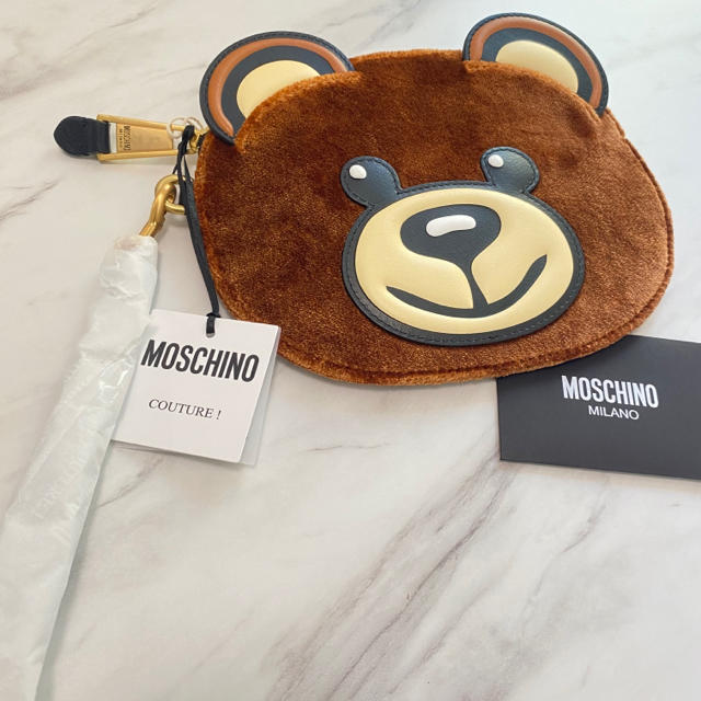 ラスト１【新品】MOSCHINO モスキーノ テディ クラッチバッグ くま