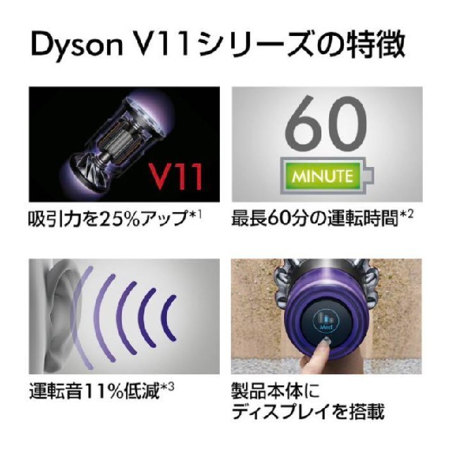 新品未開封】ダイソン Dyson V11 Fluffy SV14FF 新品未開封】ダイソン Dyson V11 Fluffy SV14FF