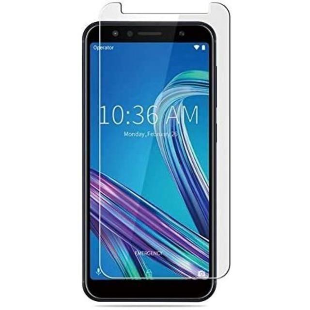 zenfone max m1 (zb555kl) 強化ガラス保護フィルム スマホ/家電/カメラのスマホアクセサリー(保護フィルム)の商品写真