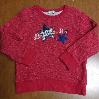 ダブルビー(DOUBLE.B)の110 ダブルビー トレーナー  サガラ 星柄 刺繍(Tシャツ/カットソー)