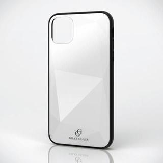 エレコム(ELECOM)のiPhone 11 ホワイトダイヤモンド 日本メーカー製表面硬度9Hリアルガラス(iPhoneケース)
