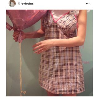 ベリーブレイン(Verybrain)のthe virgins ヴァージンズ チェック キャミワンピース👩🏻‍🦰(ミニワンピース)