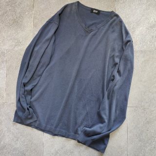 ヒューゴボス(HUGO BOSS)の【HUGO BOSS】ヒューゴボス カットソー ブルー イタリア製(Tシャツ/カットソー(七分/長袖))