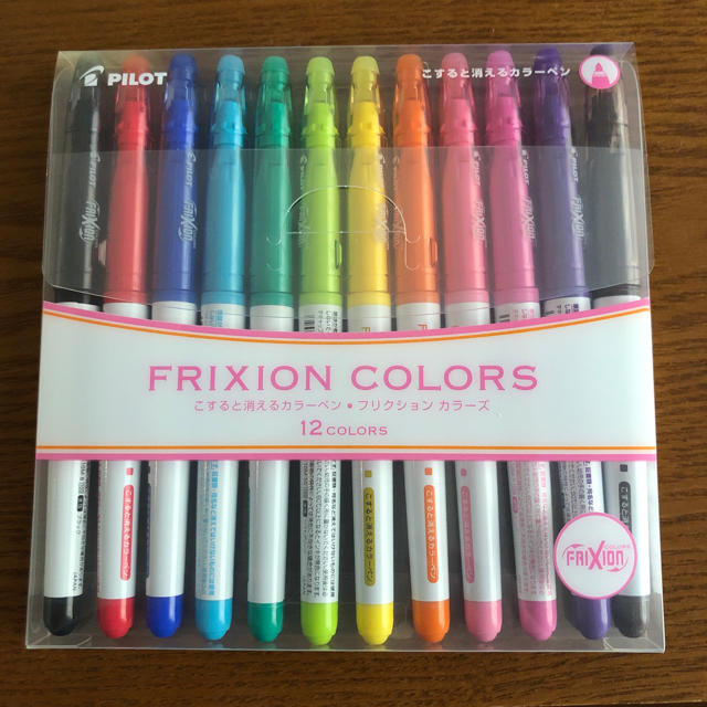 PILOT(パイロット)のFRIXION COLORS フリクションカラーズ　12色 インテリア/住まい/日用品の文房具(ペン/マーカー)の商品写真