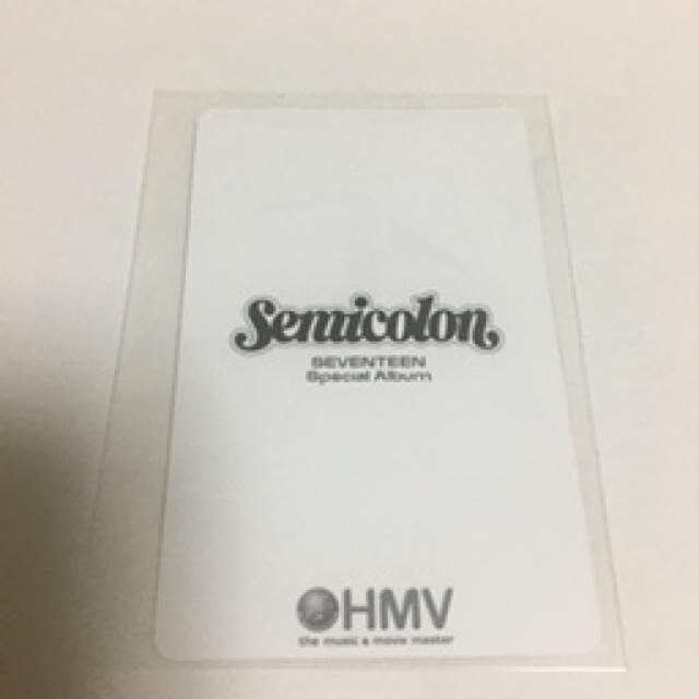 SEVENTEEN semicolon ジュン　HMV トレカ