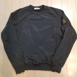 ストーンアイランド(STONE ISLAND)の正規品 ストーンアイランド ナイロンメタルクルーネック 黒S(スウェット)