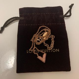 ルイヴィトン(LOUIS VUITTON)のルイヴィトン　エセンシャルV ストラス　ピンクゴールド(ネックレス)