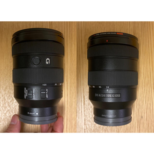 SONY(ソニー)のSONY FE 24-105F4 G OSS フィルター2種付き スマホ/家電/カメラのカメラ(レンズ(ズーム))の商品写真