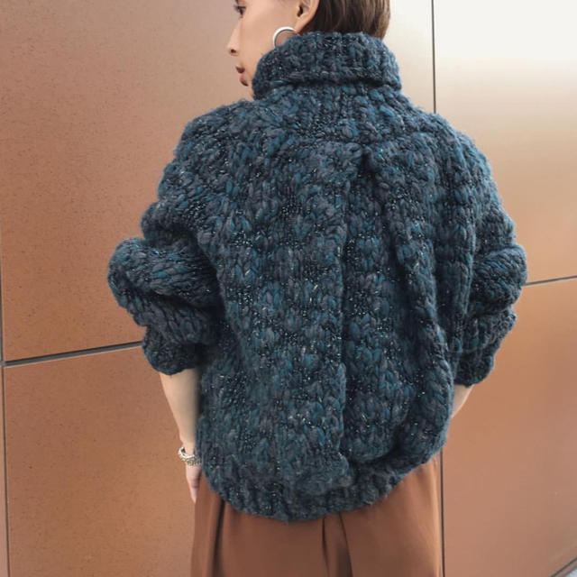 Ameri VINTAGE - アメリヴィンテージ ITALY MIX YARN TUCK KNITの通販 ...