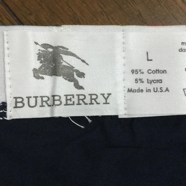 BURBERRY(バーバリー)のBurberryボクサーパンツネイビーＬ メンズのアンダーウェア(ボクサーパンツ)の商品写真