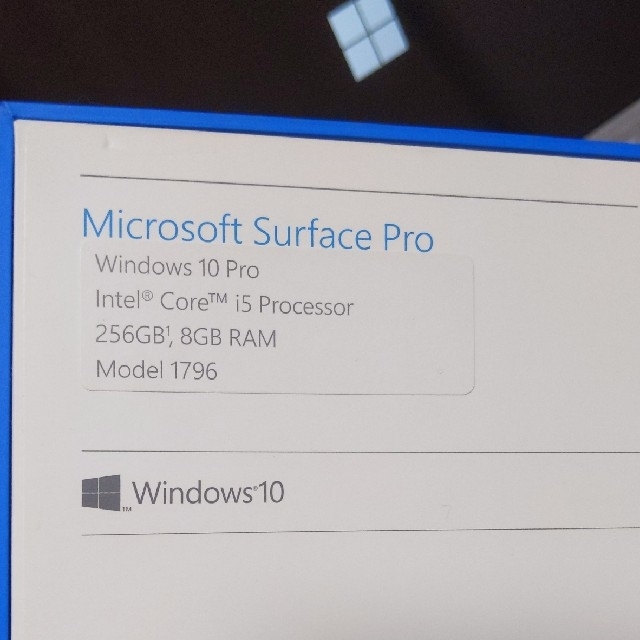 Surface pro 5 モデル1796