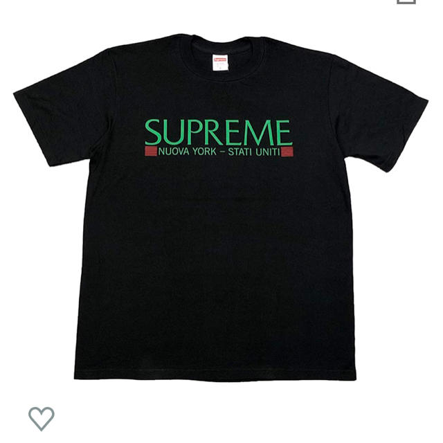 Tシャツ/カットソー(半袖/袖なし)supreme nuova york シュプリーム ティーシャツ Lサイズ 黒