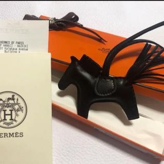 エルメス(Hermes)の本日限定価格！　エルメス　ロデオ　チャーム　ブラック　pm(バッグチャーム)