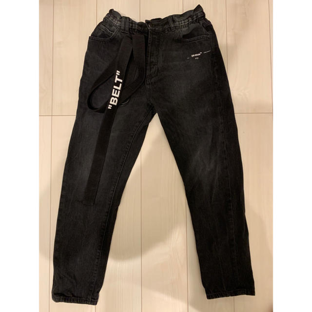 オフホワイト off-white ブラックデニム denim