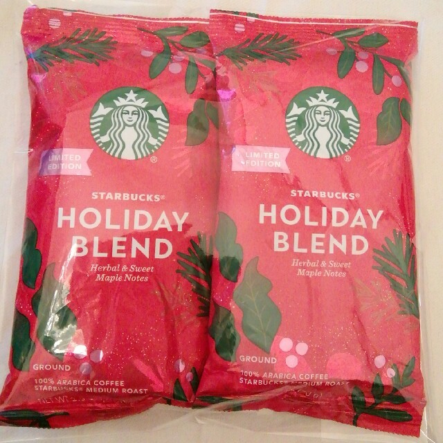 Starbucks Coffee(スターバックスコーヒー)のスタバ コーヒー 2020クリスマスタンブラー 粉 2袋 食品/飲料/酒の飲料(コーヒー)の商品写真