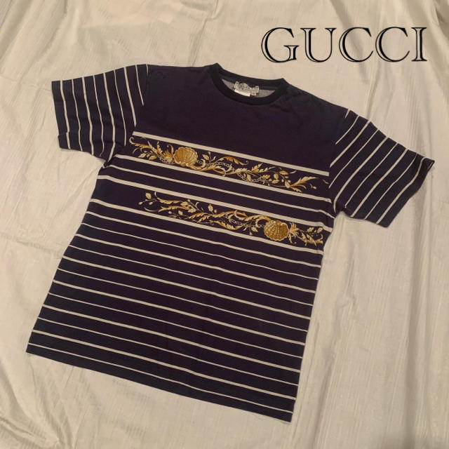 結婚祝い グッチ 【最終お値下げ!!】GUCCI - Gucci ヴィンテージ vintage Tシャツ Tシャツ(半袖+袖なし)