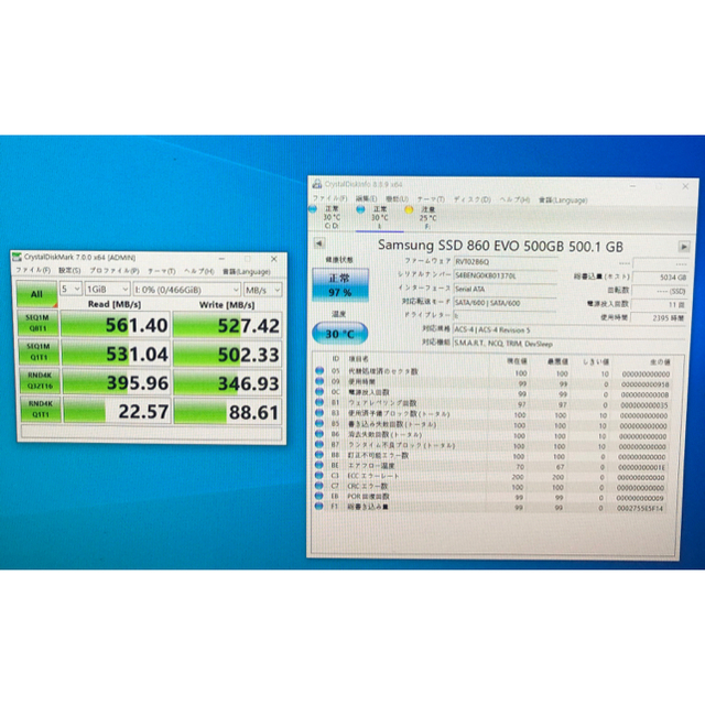 ‪サムスン SSD evo860 500G ‬ 2