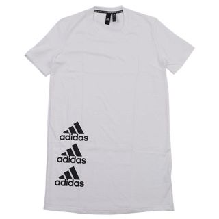 アディダス(adidas)の新品☆adidas チュニック Ｔシャツ ホワイト　アディダスワンピース(Tシャツ(半袖/袖なし))