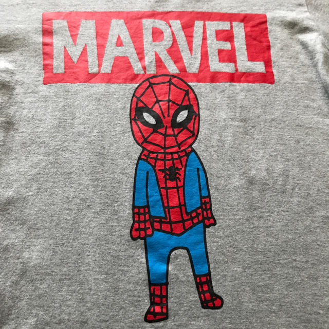 ベルメゾン(ベルメゾン)の【MARVEL】長袖Tシャツ／スパイダーマン／杢グレー／150cm キッズ/ベビー/マタニティのキッズ服男の子用(90cm~)(Tシャツ/カットソー)の商品写真